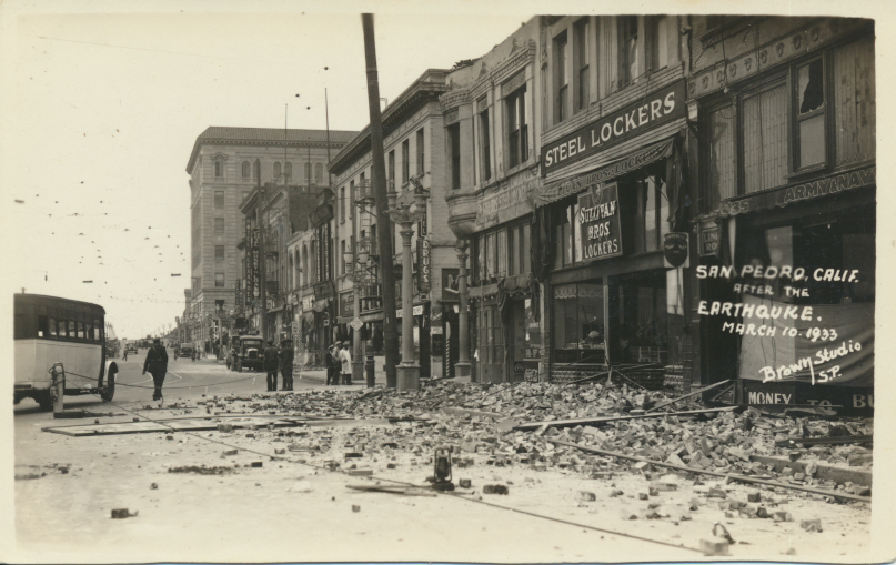 1933 Long Beach Earthquake in San Pedro