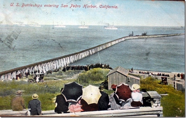 Great White Fleet in San Pedro Harbor