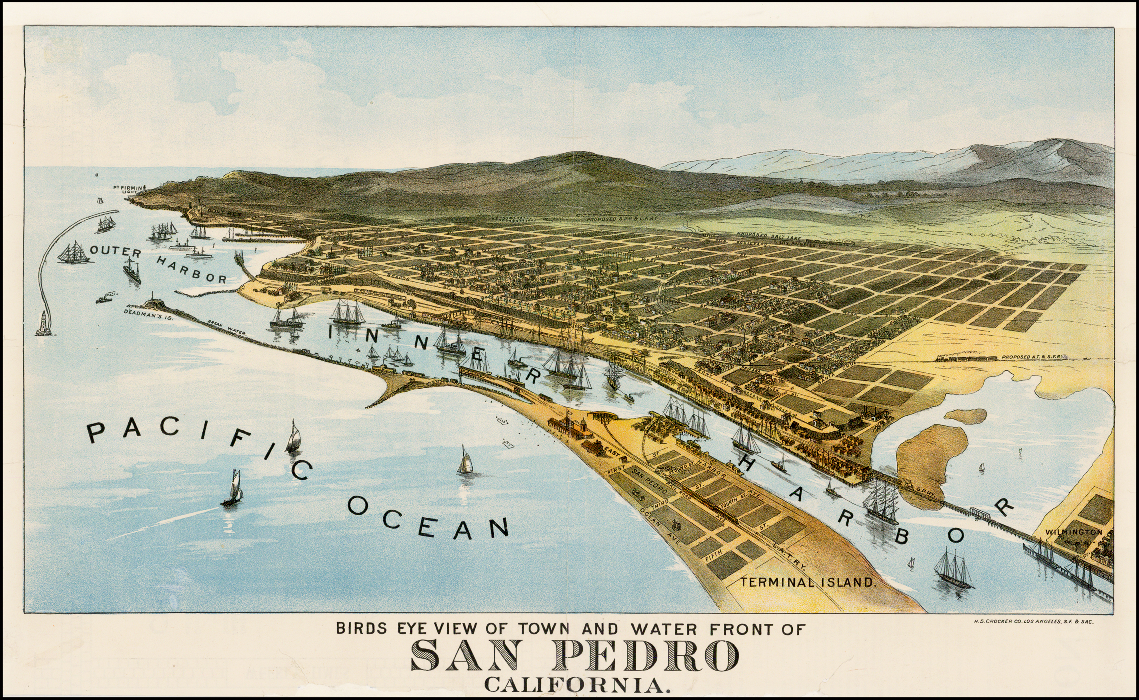 Birds Eye View of San Pedro Harbor